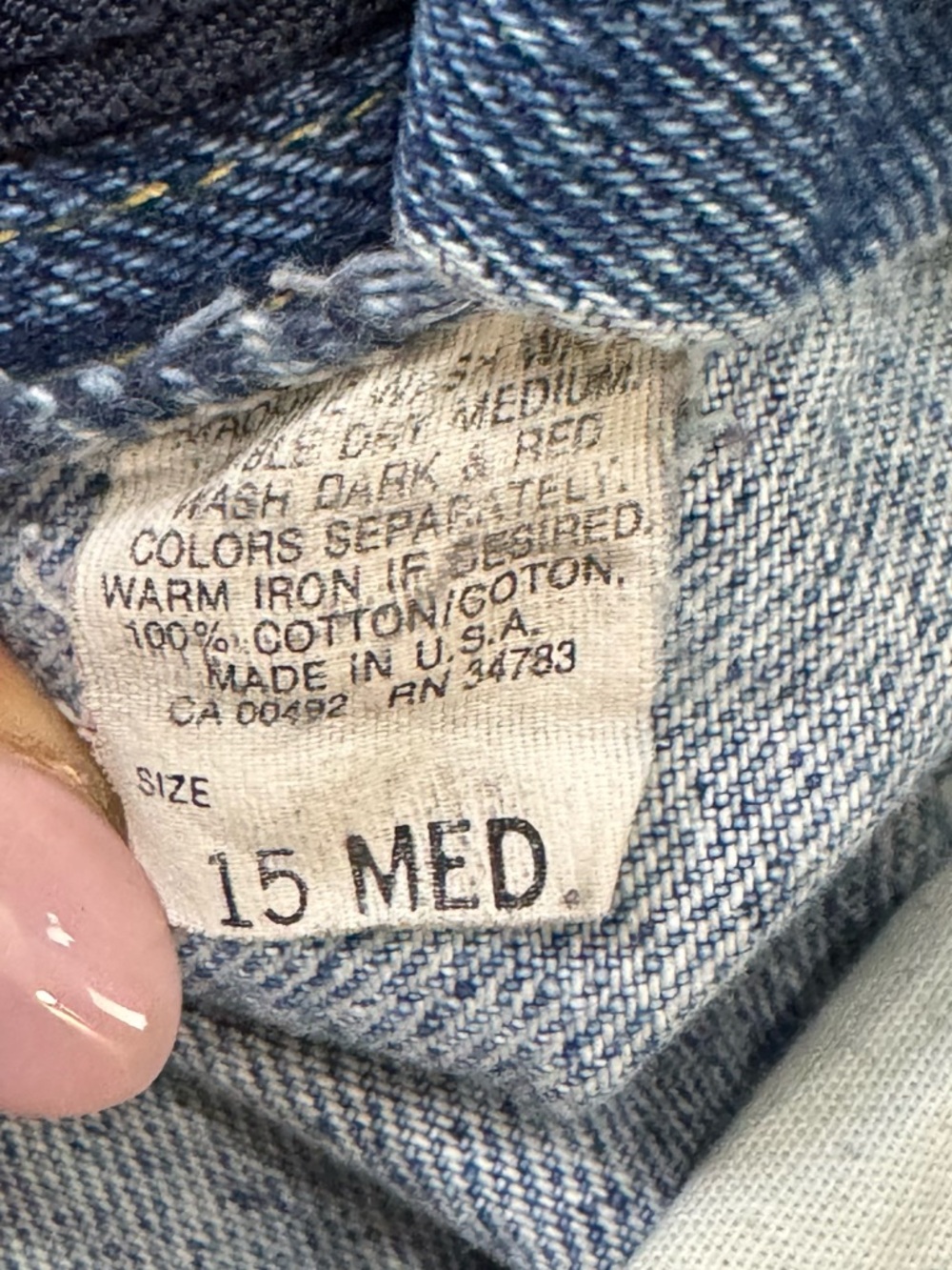 Vintage 80's 90's Lee Women’s High-Rise Mom Jeans, Medium Wash, Size 15 (30x27) - Picture 10 of 11